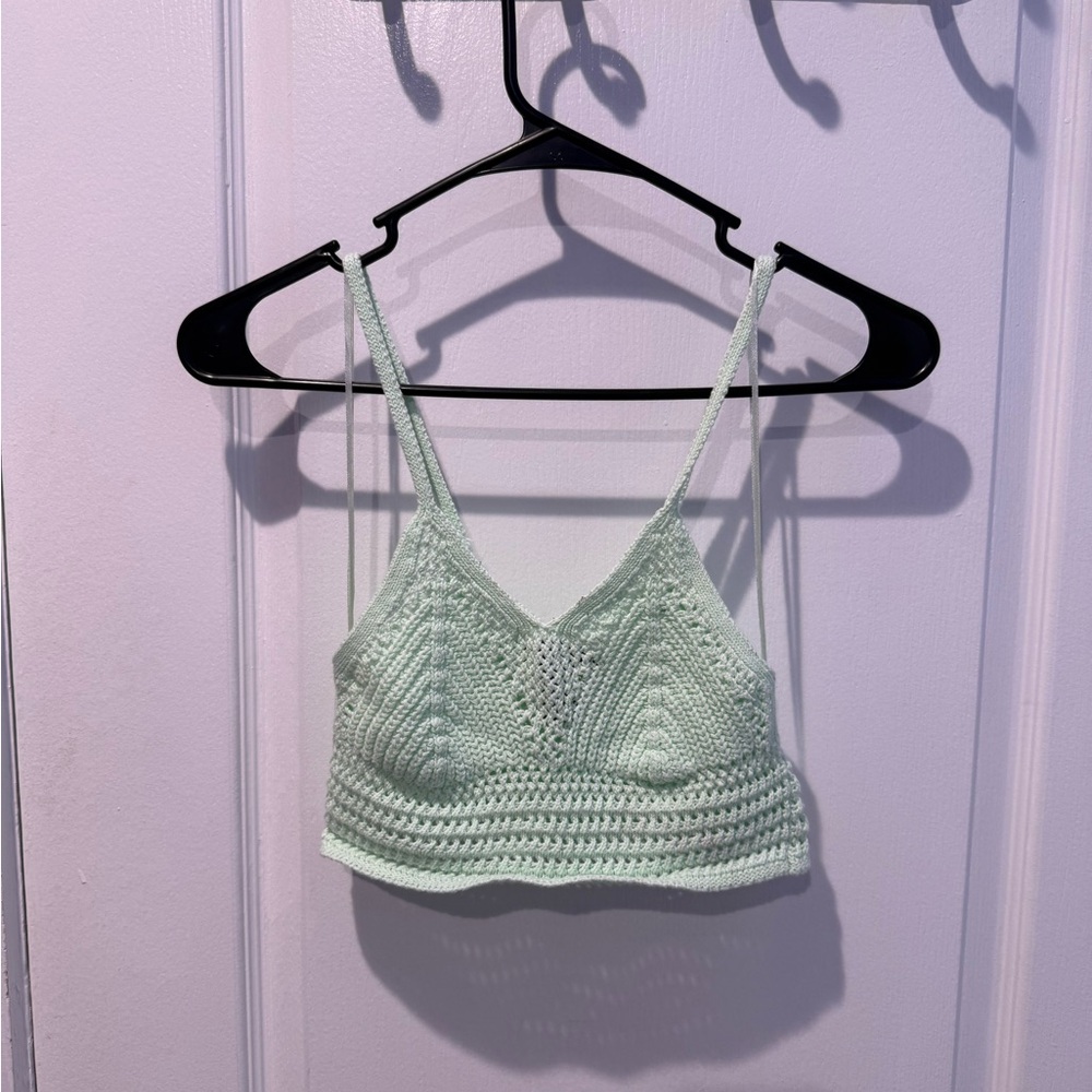 Streetwear Society Light Green Knit Top